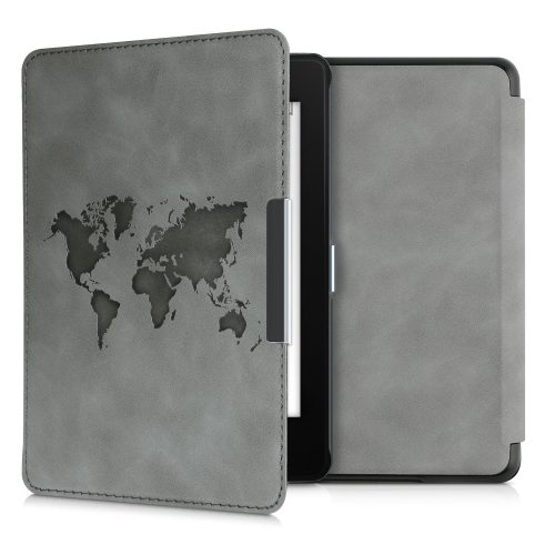 Pouzdro pro Kindle Paperwhite 10, ekologická kůže, šedá, 48975.13