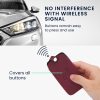 Kryt na klíče od auta pro Renault / Dacia - 4 tlačítka - Keyless Go, nubuková kůže, červená, 48564.20