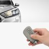 Kryt na klíče od auta pro VW - 3 tlačítka, nubuková kůže, šedá, 52653.05