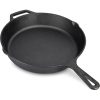 Navaris 30 cm hluboká litinová pánev s rukojetí - 48585.01