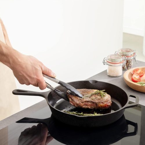 Navaris 30 cm hluboká litinová pánev s rukojetí - 48585.01