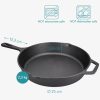 Navaris 30 cm hluboká litinová pánev s rukojetí - 48585.01