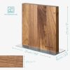 Suport magnetic cu doua fete Navaris pentru cutite, lemn de nuc, 25x23x10 cm, 50416.025.03