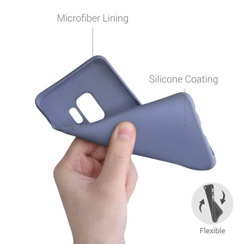 Pouzdro pro Samsung Galaxy S9, silikonové, fialové, 53832.136