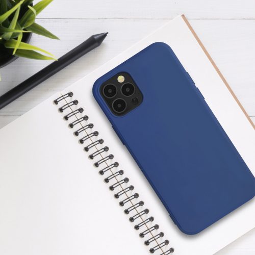 Pouzdro pro Apple iPhone 12 / iPhone 12 Pro, silikonové, modré, 53844.116