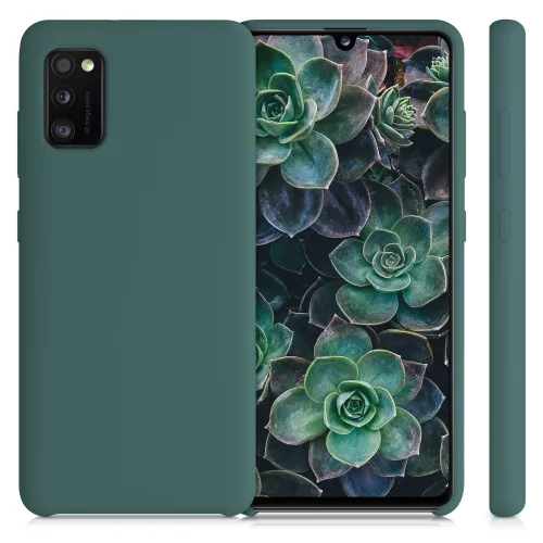 Pouzdro pro Samsung Galaxy A41, silikonové, zelené, 52301.169