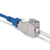 Sada 48 zásuvek 10 Gbit CAT6A pro ethernetové kabely RJ45, Kwmobile, stříbrná, kov, 45358.48