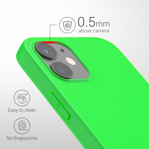 Pouzdro pro Apple iPhone 12 / iPhone 12 Pro, silikonové, zelené, 53939.44