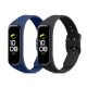 Sada 2 řemínků pro Samsung Galaxy Fit 2, kwmobile, silikon, modrá / černá, 53962.02