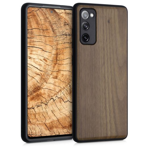 Pouzdro pro Samsung Galaxy S20 FE, Dřevo, Hnědá, 53979.18