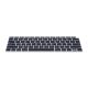 Kryt klávesnice pro Apple MacBook Air 13,3" (2018-2020), Kwmobile, černý, silikon, 53982.01