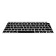 Kryt klávesnice pro Apple MacBook Air 13,3" (2018-2020), Kwmobile, černý, silikon, 53986.01