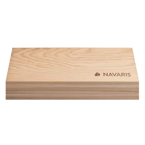 Sada 6 ks cedrových prken Navaris na uzení, 30 x 14 cm, 54038.02