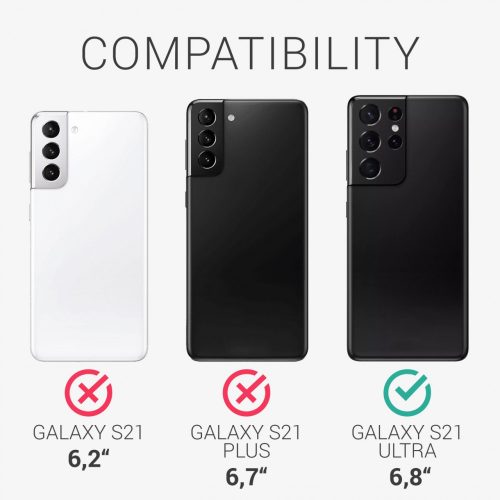 Pouzdro pro Samsung Galaxy S21 Ultra, silikonové, modré, 54074.58