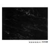 Tabla magnetica Navaris, design marmura neagra, 70x50 cm, planificare si notite, negru, MDF/otel