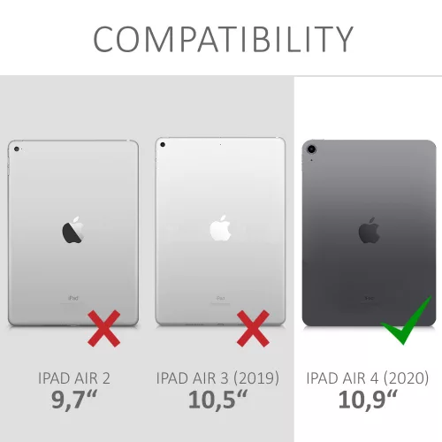 Pouzdro pro Apple iPad Air 4 (2020), silikonové, černé, 53417.01