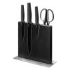 Suport magnetic cu 2 fete Navaris pentru cutite, 25x23x10 cm, lemn de cauciuc, 50416.025.04