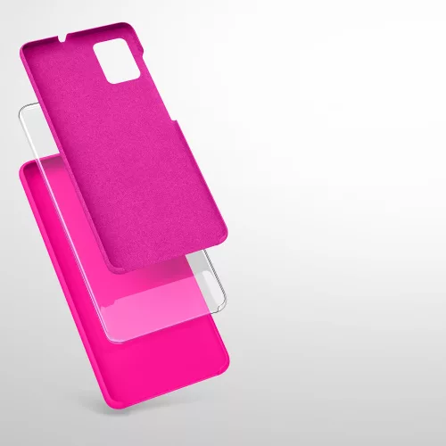 Pouzdro pro Samsung Galaxy A51, silikonové, růžové, 51197.77