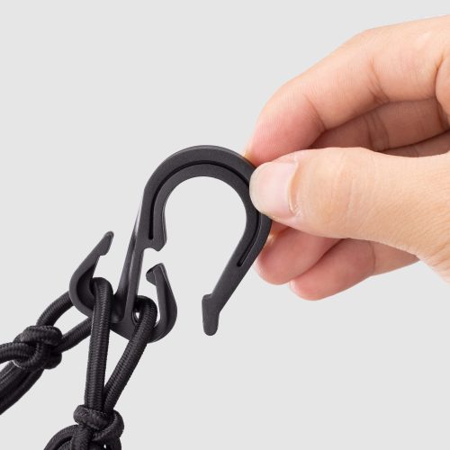 Sada 2 nákladních sítí pro motocykly Navaris, 40 x 40 cm, Háčky, Karabina, 54307.01