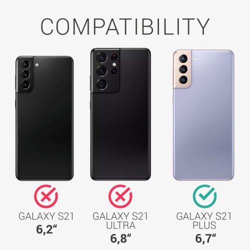 Pouzdro pro Samsung Galaxy S21 Plus, silikonové, růžové, 54067.31