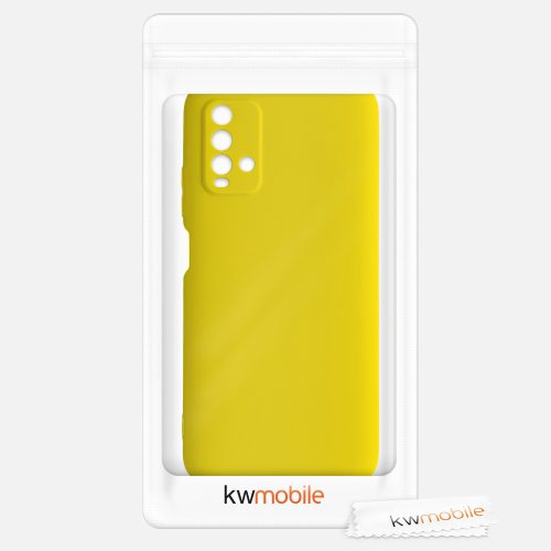 Pouzdro pro Xiaomi Redmi 9T, silikonové, žluté, 54337.165