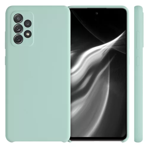 Pouzdro pro Samsung Galaxy A72, silikonové, zelené, 54359.50