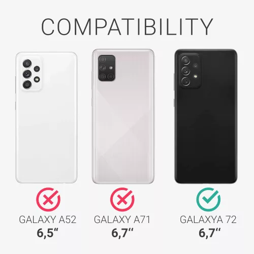 Pouzdro pro Samsung Galaxy A72, silikonové, zelené, 54359.50