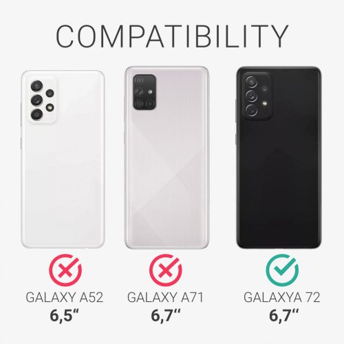 Pouzdro pro Samsung Galaxy A72, silikonové, růžové, 54359.193