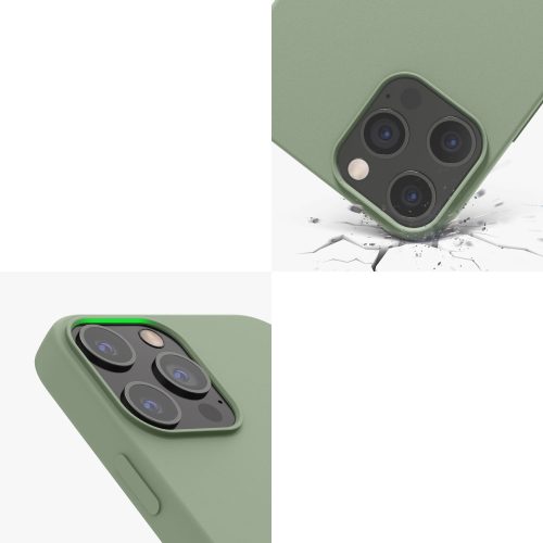 Pouzdro pro Apple iPhone 12 Pro Max, silikonové, zelené, 52644.172