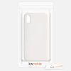 Pouzdro pro Apple iPhone X / iPhone XS, silikonové, krémové, 42495.16