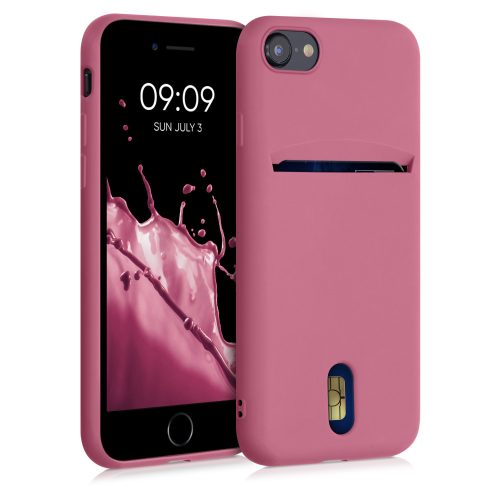 Pouzdro pro iPhone 8 / iPhone 7 / iPhone SE 2, silikonové, růžové, 49100.167