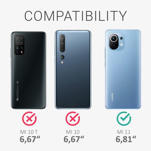 Pouzdro pro Xiaomi Mi 11, silikonové, červené, 54188.209