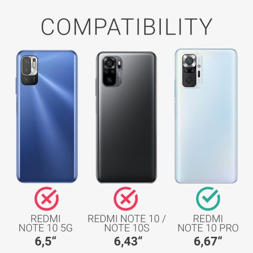 Kryt pro Xiaomi Redmi Note 10 Pro, silikonový, černý, 54555.01