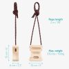 Set 2 Blocuri de escalada Navaris, 15x13x6 cm, cu franghii reglabile 200 cm, 54598.01