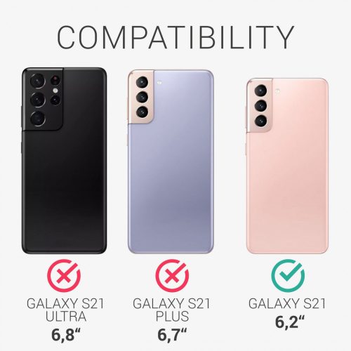 Pouzdro pro Samsung Galaxy S21, silikonové, růžové, 54056.213