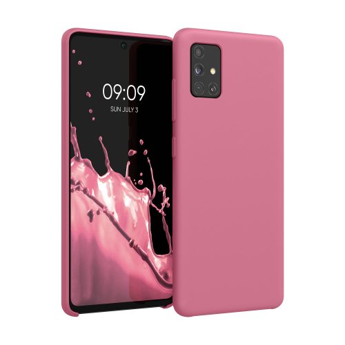 Pouzdro pro Samsung Galaxy A51, silikonové, růžové, 51197.212