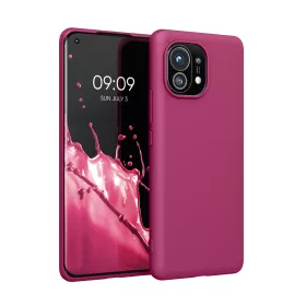 Pouzdro pro Xiaomi Mi 11, silikonové, růžové, 54188.213