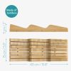 Suport tacamuri Navaris din bambus, 40x15x5 cm, pentru 13 cutite, 54667.01