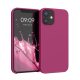 Pouzdro pro Apple iPhone 12 Mini, silikonové, růžové, 52640.213