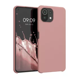   Pouzdro pro Xiaomi Mi 11 Lite 5G, silikonové, růžové, 54730.193