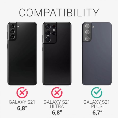 Pouzdro pro Samsung Galaxy S21 Plus, silikonové, zelené, 54066.147