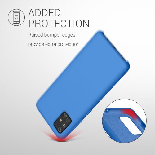 Pouzdro pro Samsung Galaxy A51, silikonové, modré, 51197.189