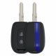 Pouzdro na klíče od auta pro Dacia / Renault - 2 tlačítka - Keyless Go, kwmobile, silikon, černá / modrá, 54813.02