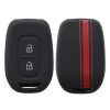 Pouzdro na klíče od auta pro Dacia / Renault - 2 tlačítka - Keyless Go, kwmobile, silikon, černá / červená, 54813.01