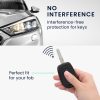 Pouzdro na klíče od auta pro Dacia / Renault - 2 tlačítka - Keyless Go, kwmobile, silikon, černá / červená, 54813.01