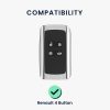 Pouzdro na klíče od auta pro Renault / Dacia - 4 tlačítka - Keyless Go, kwmobile, silikonové, modré, 54806.05