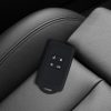 Pouzdro na klíče od auta pro Renault / Dacia - 4 tlačítka - Keyless Go, kwmobile, silikon, černá / bílá, 49769.18
