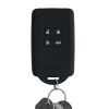 Pouzdro na klíče od auta pro Renault / Dacia - 4 tlačítka - Keyless Go, kwmobile, silikon, černá / bílá, 49769.18