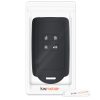 Pouzdro na klíče od auta pro Renault / Dacia - 4 tlačítka - Keyless Go, kwmobile, silikon, černá / bílá, 49769.18