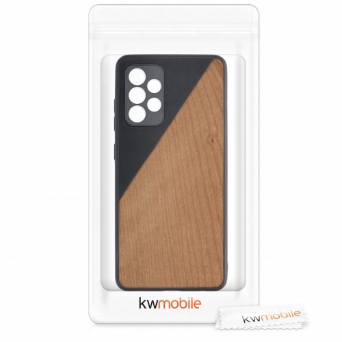 Pouzdro pro Samsung Galaxy A52 / Galaxy A52 5G / Galaxy A52s 5G, dřevo, hnědé, 54954.01